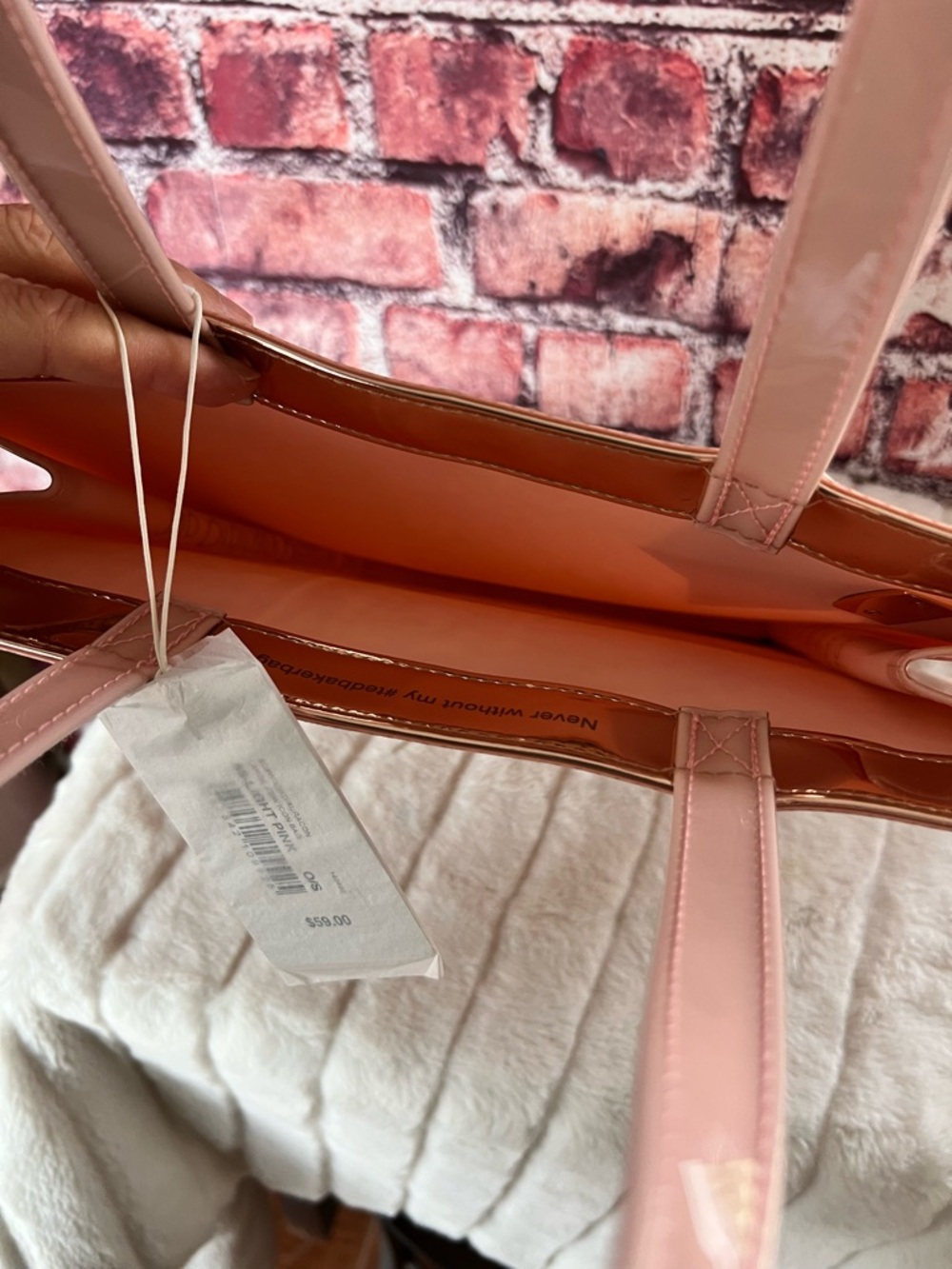 Ted Baker London Pale Pink Large Icon Tote Bag - Picture 6 of 9